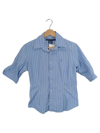 Ralph Lauren Sport Damen Business Hemd Blau Gestreift Gr. 36/S Baumwolle