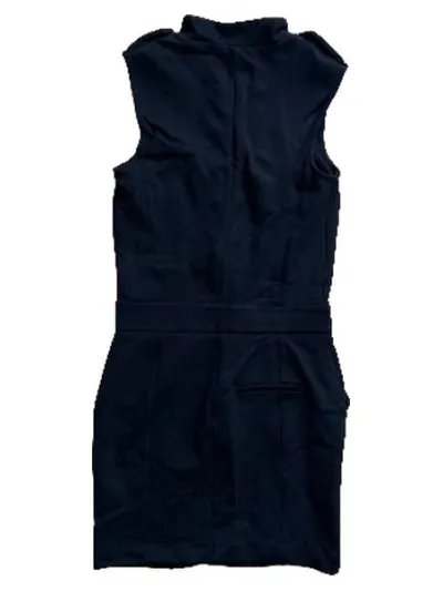 Diesel Damen Kleid Gr. 36 Schwarz Militärstil Goldknöpfe Elegant
