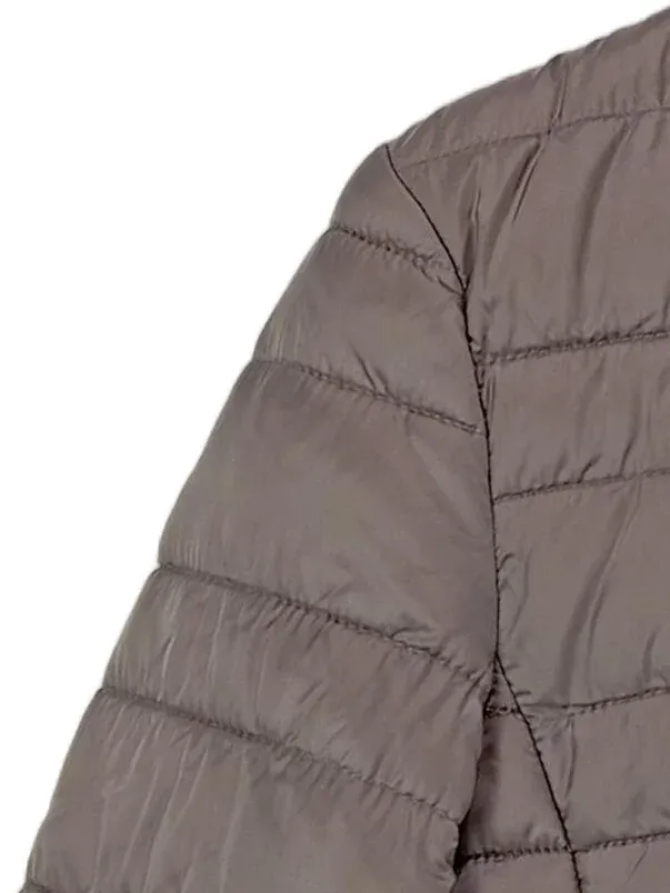 EDC Damen Steppjacke mit Kapuze Gr. S Grau Übergangsjacke 3