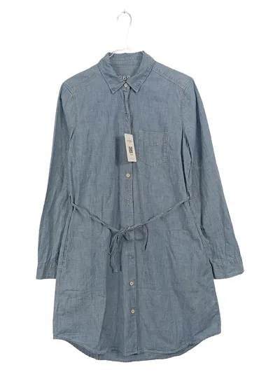 Gap 1969 Jeanskleid Damen Gr. S/36 Blau Baumwolle Hemdkleid