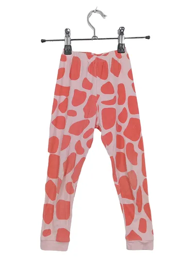 Elowel Kinder Leggings Giraffenmuster Rosa Gr. 98 Baumwolle