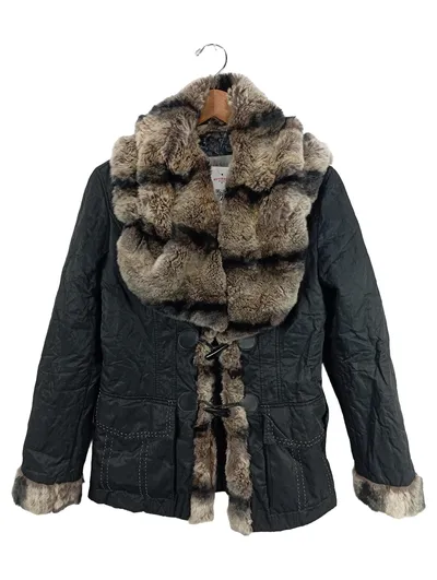 Berghaus Damen Felljacke Gr. 36/S Schwarz Kunstpelz Winterjacke
