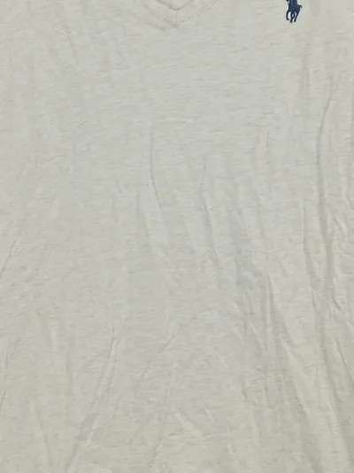 Ralph Lauren Sport Damen T-Shirt Basic Baumwolle Kurzarm Beige Gr. M