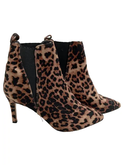 Buffalo Stiefeletten Damen Gr. 38 Leopardenmuster Chelsea Boots High Heels