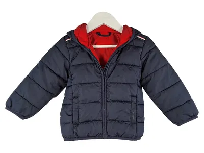 s.Oliver Kinder Steppjacke Gr. 86 Blau Kapuze Mädchen Jungen Alltag