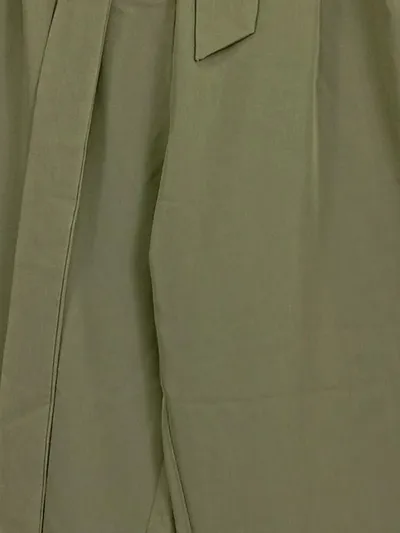 ASOS Damen Culotte Anzughose Oliv Gr. 40 Weites Bein Bindegürtel