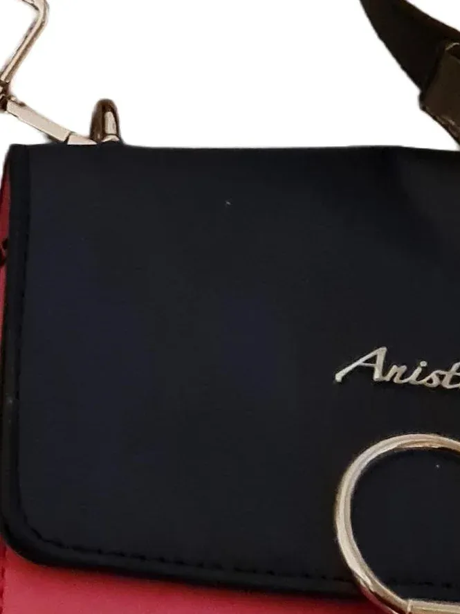 Ariston Umhängetasche Damen Klein Crossbody Magnetverschluss Metallic 3