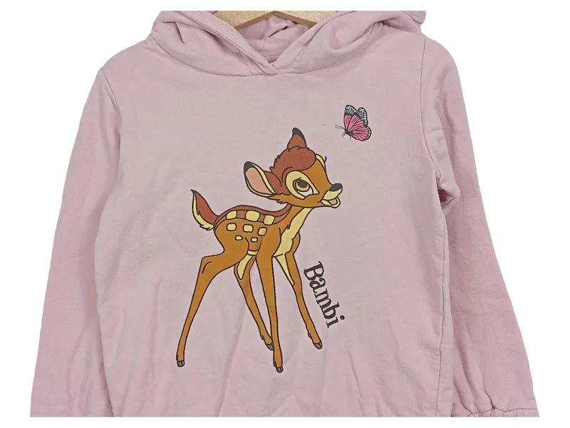 Disney Classics Bambi Kapuzenpullover Mädchen Gr. 110/116 Rosa 2