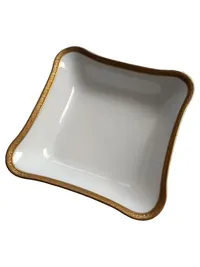 Edelstein Bavaria Konfektschale Porzellan Goldrand 23cm Weiß Elegant 1