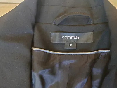 Comma Damen Blazer Gr. 38 Schwarz Business Sakko Elegant