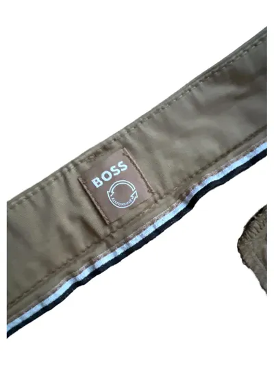 BOSS Herren Chinohose Beige Gr. W34/50 Baumwolle Stoffhose