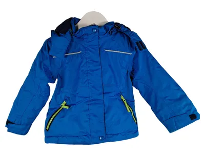 Furlano Kinder Outdoorjacke Gr. 86 Blau Kapuze Winterjacke