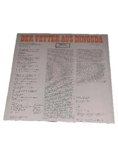 Eduard Künneke Der Vetter aus Dingsda Vinyl LP Amiga Stereo 8 45 094