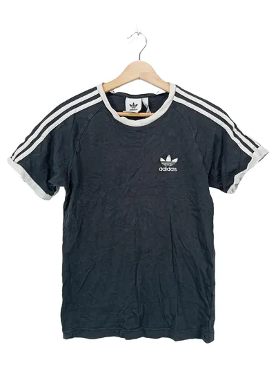 Adidas Originals T-Shirt Kinder Gr. 164 Schwarz 3-Streifen Trefoil