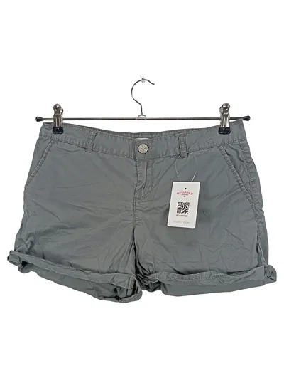 Camaïeu Damen Chino Shorts Gr. 36 Grau Baumwolle Freizeit Hose