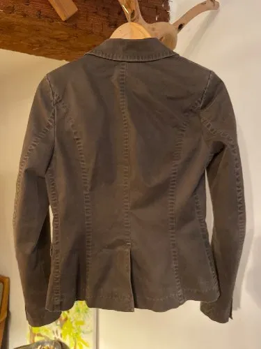 DRYKORN Damen Blazer Sakko Gr. 36/S Grau Baumwolle Casual