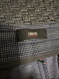 CINQUE Herren Anzughose Gr. 46 Blau Kariert Business Hose 3