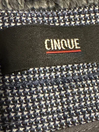 CINQUE Herren Anzughose Gr. 46 Blau Kariert Business Hose 4