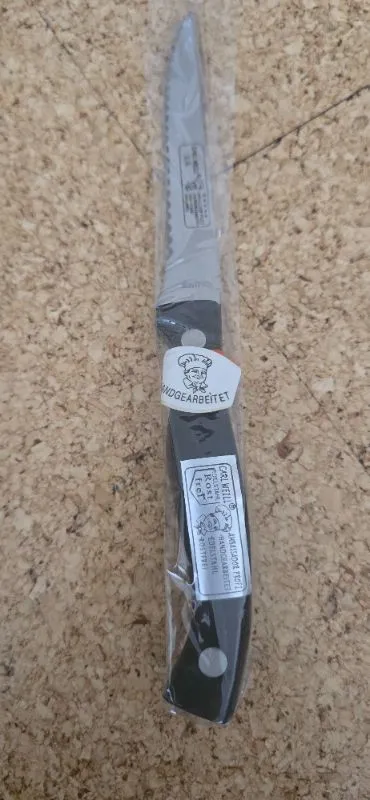 Carl Weill Küchenmesser Wellenschliff Rostfrei Handgearbeitet 22cm