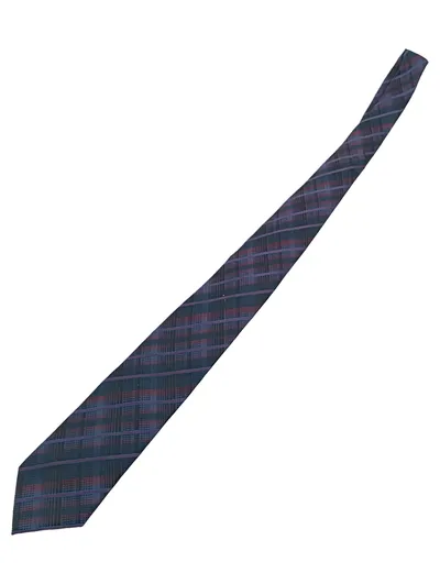 Ecosse Herren Krawatte Seide kariert blau Business 147 cm