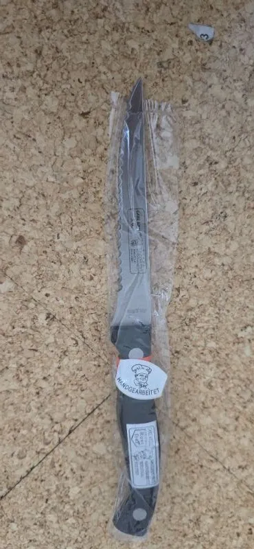 Carl Weill Küchenmesser Wellenschliff 22cm Edelstahl Handgearbeitet