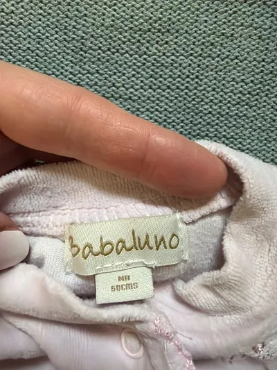 Babaluno Baby Strampler Schlafanzug Gr. 56 Rosa Kätzchen Motiv Mädchen