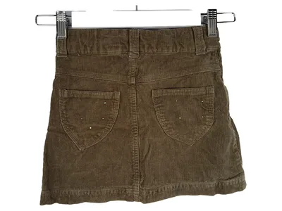 Tik&Tak Cordrock Mädchen Gr. 122 Oliv Minirock Cord Taschen