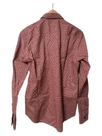 HUGO BOSS Herren Business Hemd Slim Fit Stretch Rosa Gepunktet Gr. M 3