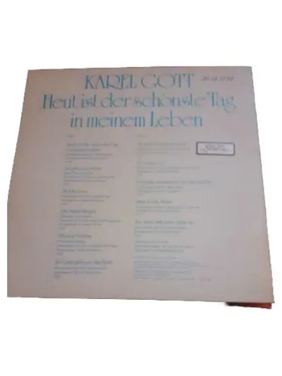 Karel Gott - Heut ist der schönste Tag in meinem Leben LP Vinyl AMIGA