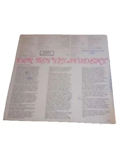 Der Bettelstudent Carl Millöcker Operette Vinyl LP AMIGA DDR Schallplatte
