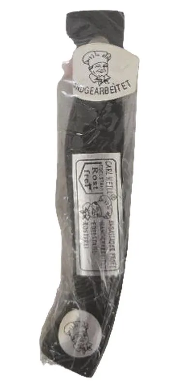 Markenlos Wurstmesser Klassisch Edelstahl 19cm Schwarz