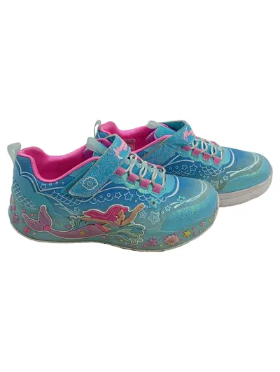 Skechers Mermaid Dreams Sneaker Mädchen Gr. 34 Türkis Leuchtschuh