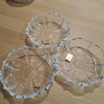 Nachtmann Kristallschale Blütenblätter 24% Bleikristall Glas 9cm Transparent
