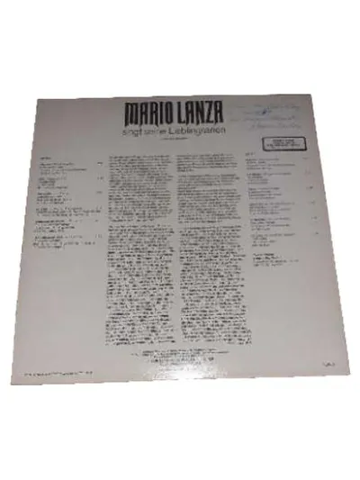 ETERNA Mario Lanza Lieblingsarien LP Vinyl Klassik Oper Tenor
