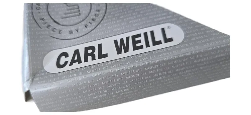 Carl Weill Messer Set 9-teilig mit Schere Wetzstahl Edelstahl Küchenmesser 2