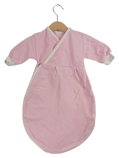 ALVI Baby Schlafsack Gr. 50/56 Rosa Wickelverschluss 100% Baumwolle