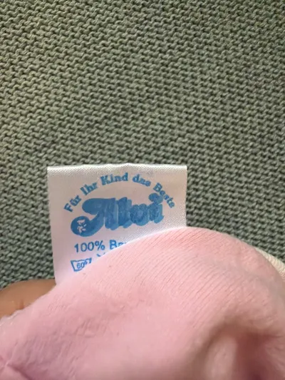 ALVI Baby Schlafsack Gr. 50/56 Rosa Wickelverschluss 100% Baumwolle