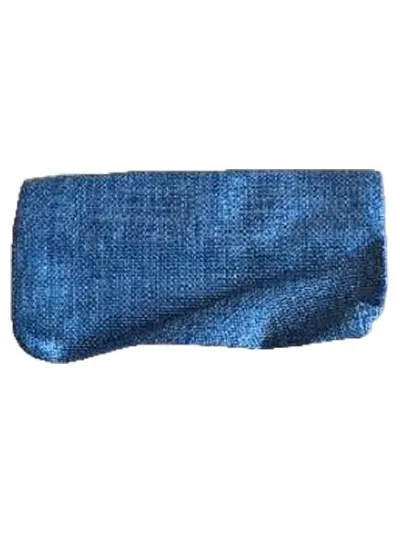 Lancaster Clutch Tasche Blau Stroh Gewebt Elegant Damen Abendtasche