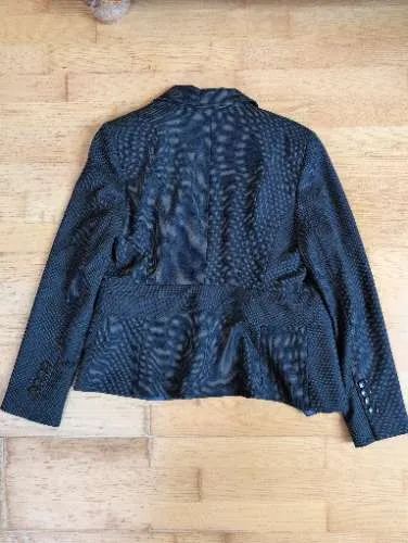 Comma Damen Blazer Gr. 40 Blau Business Sakko Jacke Büro Elegant