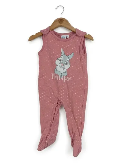 Disney Baby Strampler Thumper Klopfer Gr. 68 Rosa Punkte Mädchen
