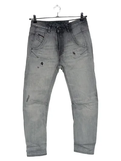 Diesel Destroyed Jeans Damen W25/L32 Grau Used Look Streetwear