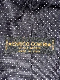 Enrico Coveri Herren Seidenkrawatte Blau Gepunktet Business Klassisch 3