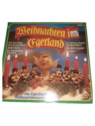 Weihnachten im Egerland Die Egerländer Weihnachtsmusikanten Vinyl LP Maritim
