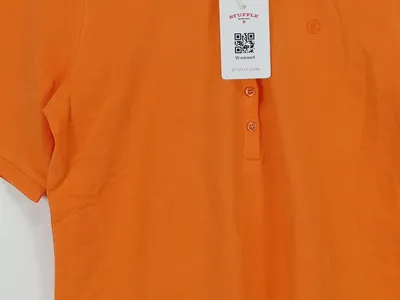 Bogner Damen Poloshirt Klassisch Orange Gr. 40 L Baumwolle Freizeit