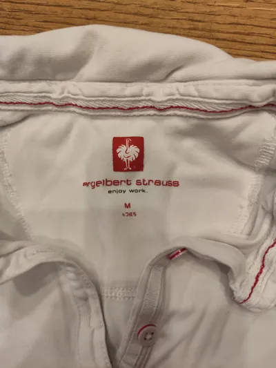 Engelbert Strauss Damen Poloshirt Weiß Gr. M Baumwolle Arbeitskleidung