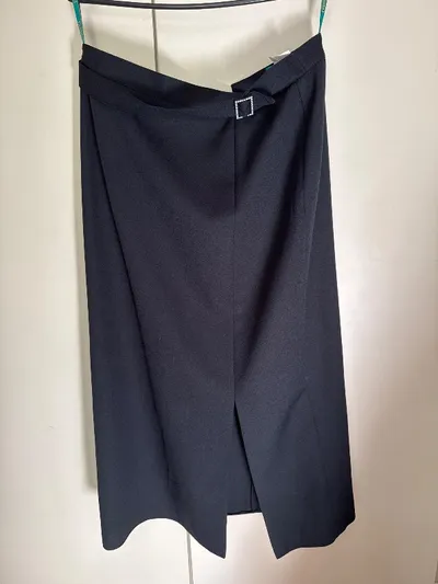 Canda Damen Bleistiftrock Business Elegant Schwarz Gr. 44 43cm Bund