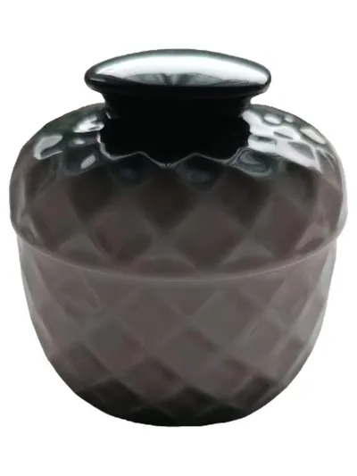 Thomas Porzellan Dekodose bauchig Grün 10 cm Höhe 8.5 cm Breite Modern Uni