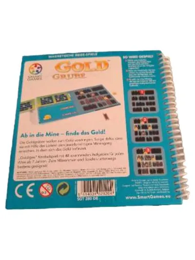 SmartGames Gold Grube Magnetisches Reisespiel Geduldspiel ab 7 Jahre 48 Aufgaben