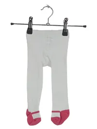 Carter's Baby Strumpfhose Gr. 68 6 Monate Weiß Rosa Baumwolle 1