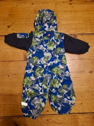 LEGO Wear Schneeanzug Overall Gr. 74 Blau Camouflage Jungen Winter